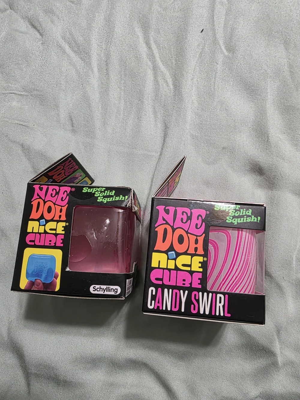 Needoh Nice Cube & Candy Swirl Squishy Bundle